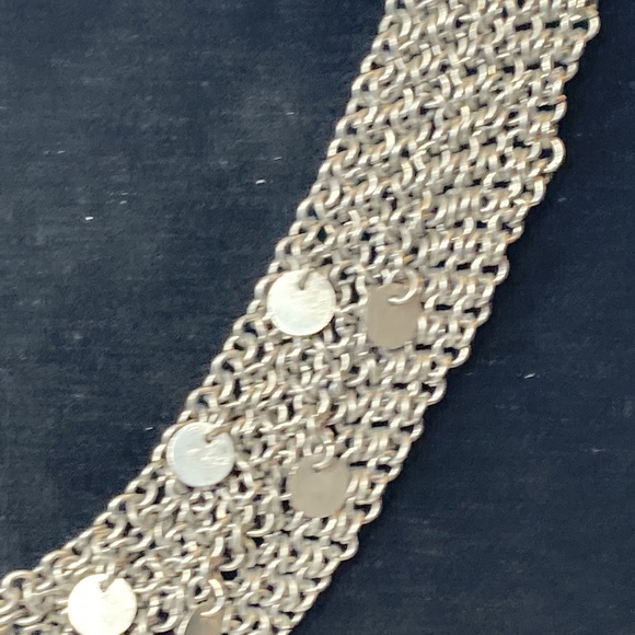 20" Silver Toned Multi Strand Chain Necklace - Picture 5 of 10